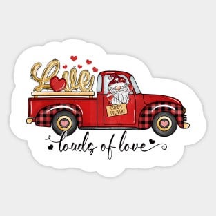 Load Of Love Gnome Valentine Day Truck Love Sticker